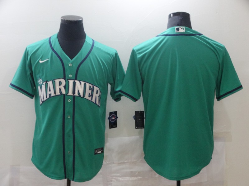 Men's Seattle Mariners Aqua Alternate Blank Jersey